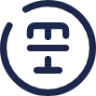 Text Cross Circle icon