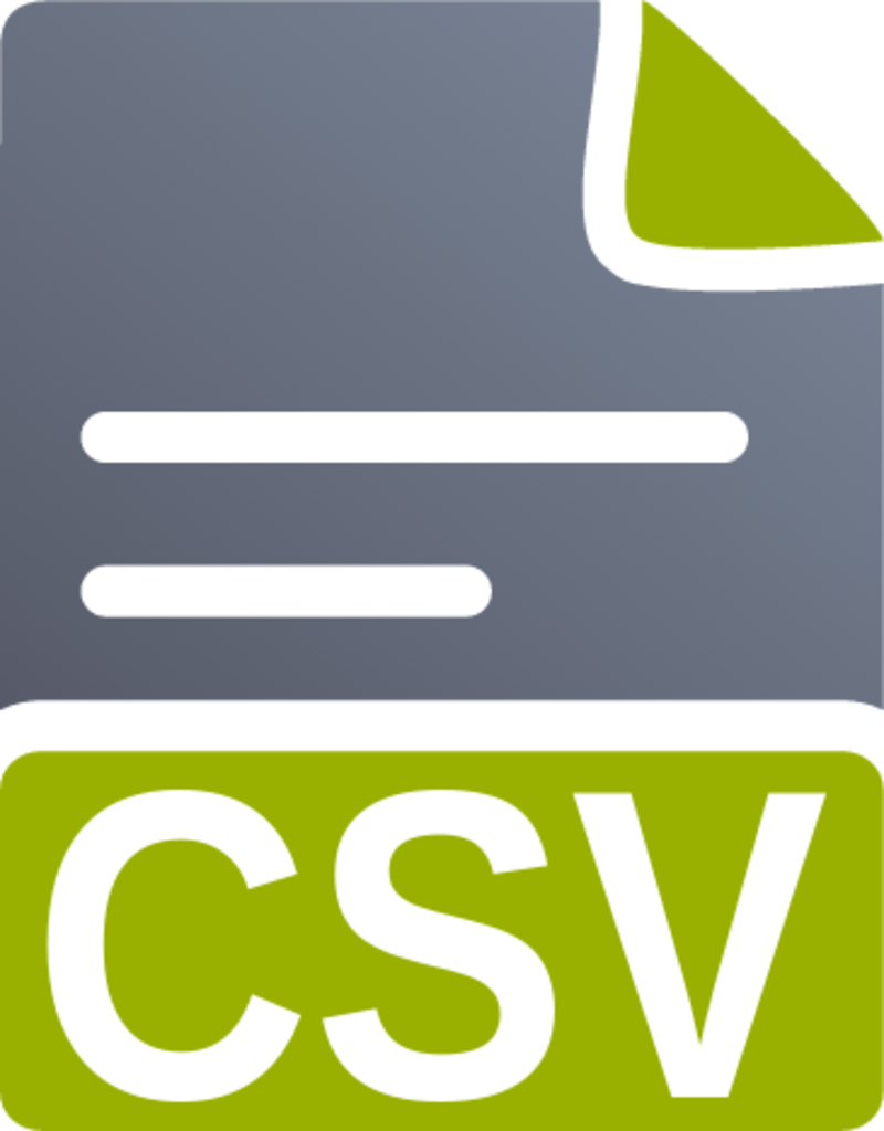 text csv icon