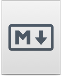 text markdown icon