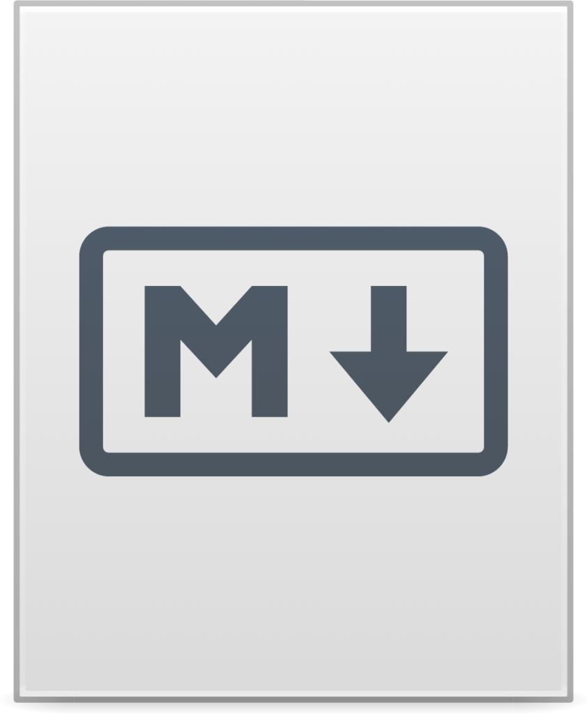 text markdown icon