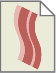 text x bacon icon