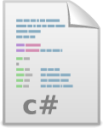 text x csharp icon