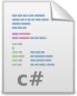 text x csharp icon