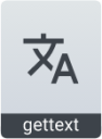 text x gettext translation icon