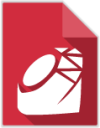 text x ruby icon
