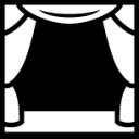 theater curtains icon