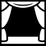 theater curtains icon