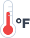thermometer fahrenheit icon
