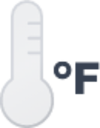 thermometer glass fahrenheit icon