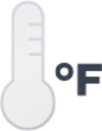 thermometer glass fahrenheit icon
