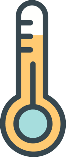 thermometer hot icon