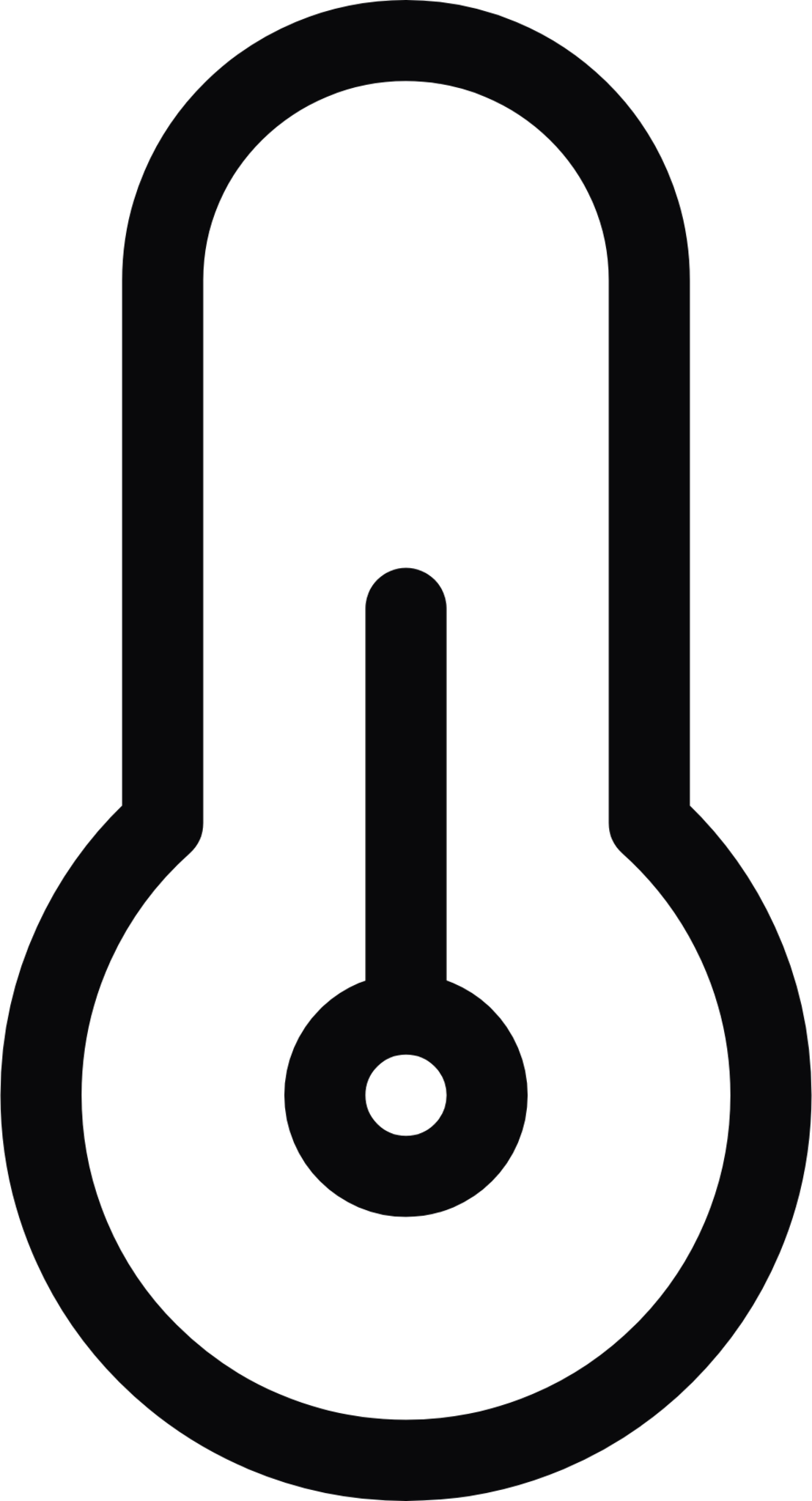 thermometer mid high icon