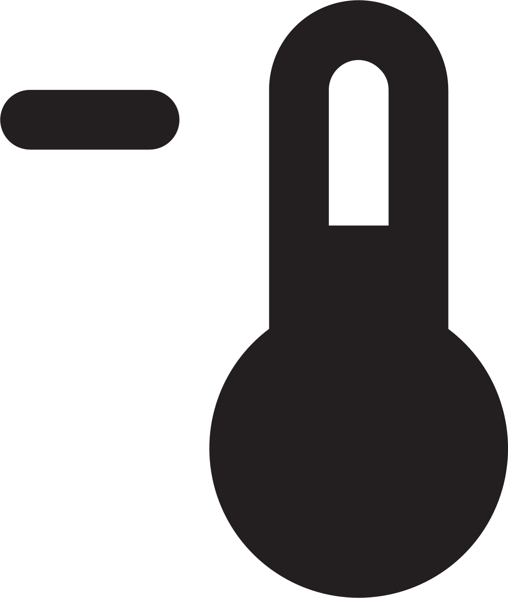 thermometer minus icon