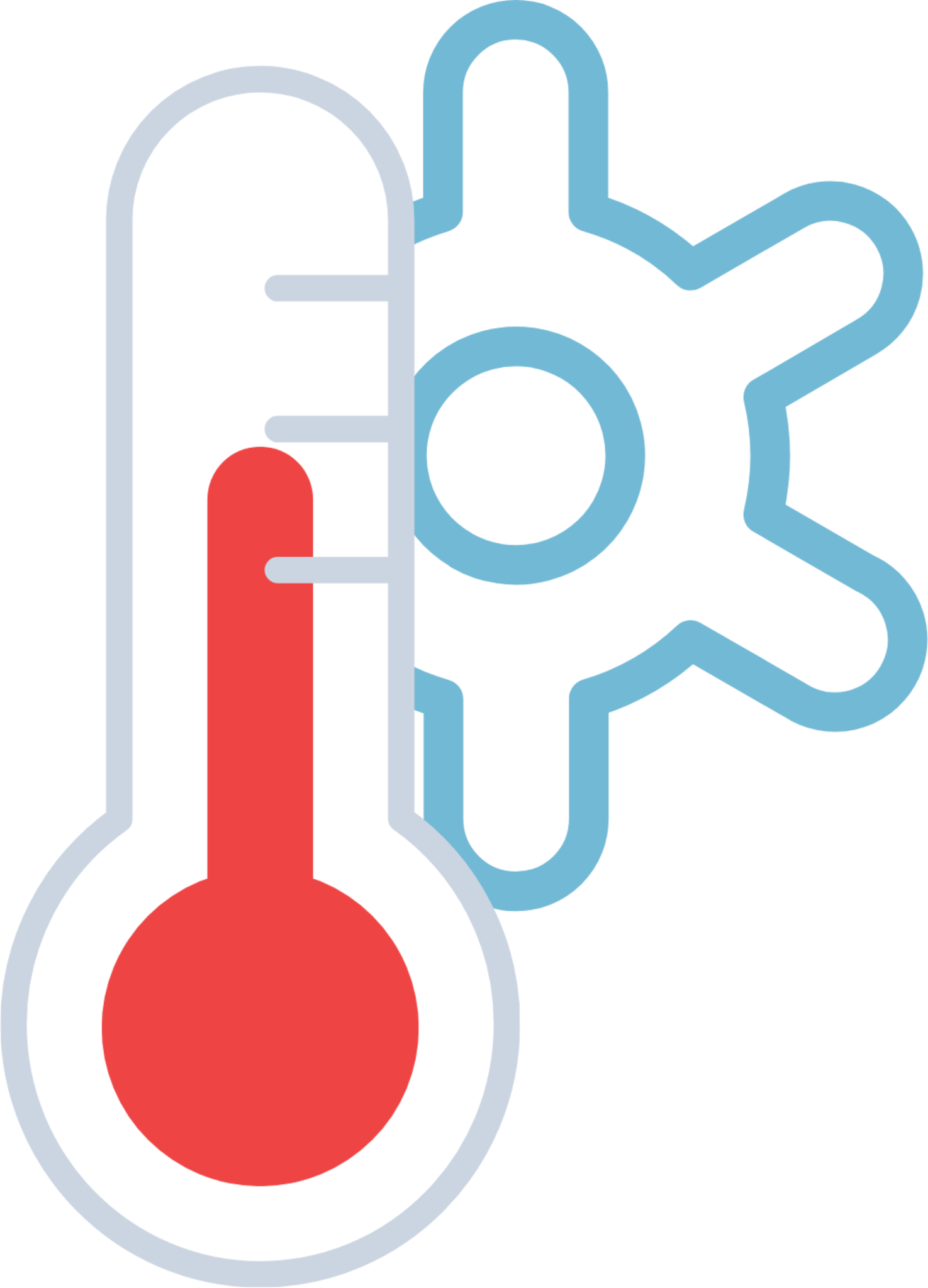 thermometer snow icon