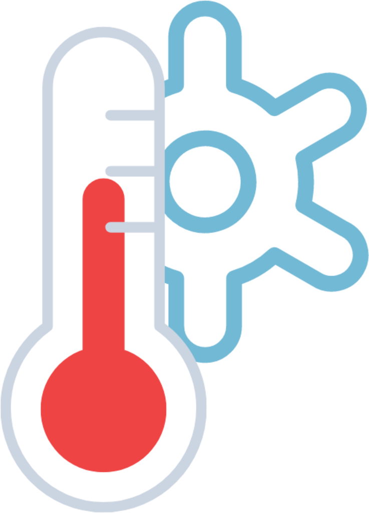 thermometer snow icon