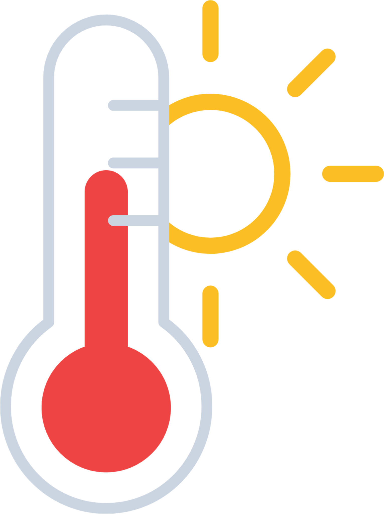 thermometer sun icon