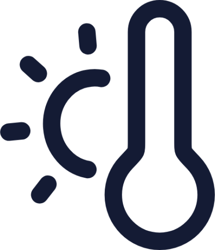 thermometer warm icon