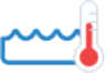 thermometer water icon