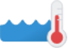 thermometer water icon