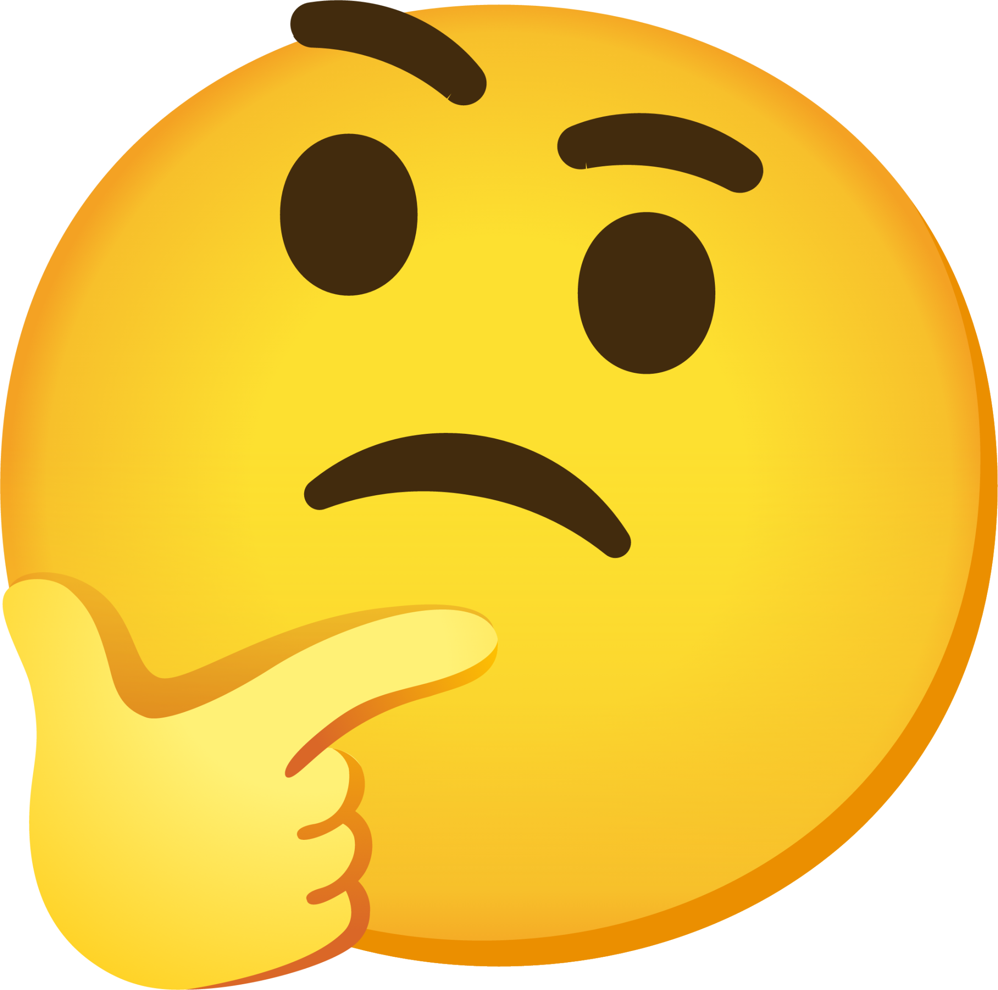 thinking face png