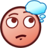 thinking face (plain) emoji