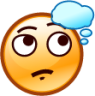 thinking face (smiley) emoji