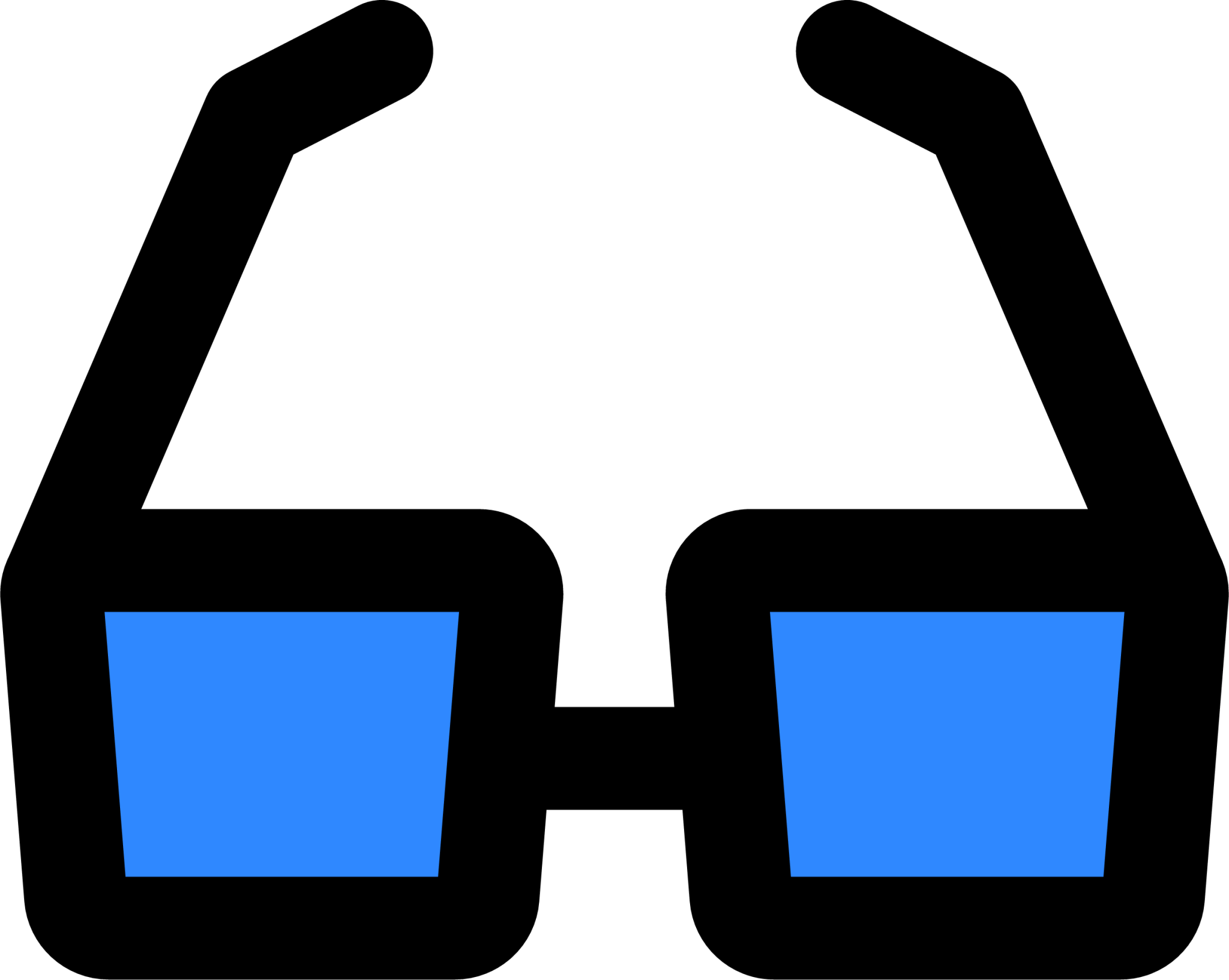 three d glasses icon