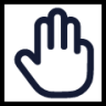 three finger icon