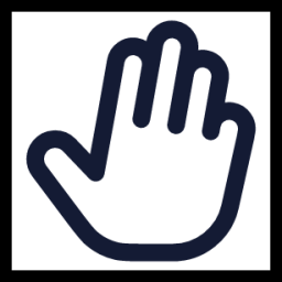 three finger icon