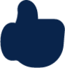 thumb up fill system icon