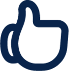 thumb up line system icon