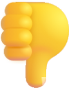 thumbs down default emoji