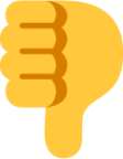 thumbs down default emoji