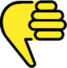 thumbs down emoji