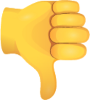 Thumbs down emoji emoji