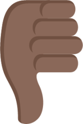 thumbs down sign tone 5 emoji