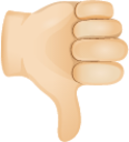 Thumbs down skin 1 emoji emoji
