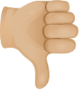 Thumbs down skin 2 emoji emoji