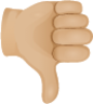 Thumbs down skin 2 emoji emoji