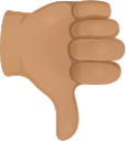 Thumbs down skin 3 emoji emoji