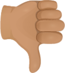 Thumbs down skin 3 emoji emoji