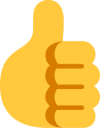 thumbs up default emoji