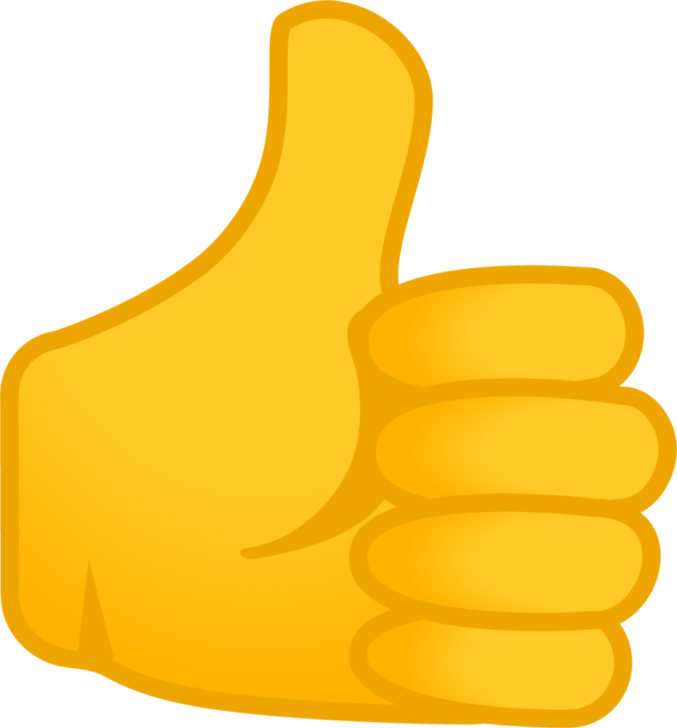 thumbs up Emoji - Download for free – Iconduck