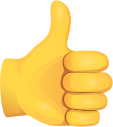 smiley thumbs up icon