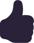 thumbs up fill icon