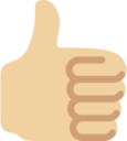 thumbs up sign tone 2 emoji