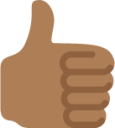 thumbs up sign tone 4 emoji