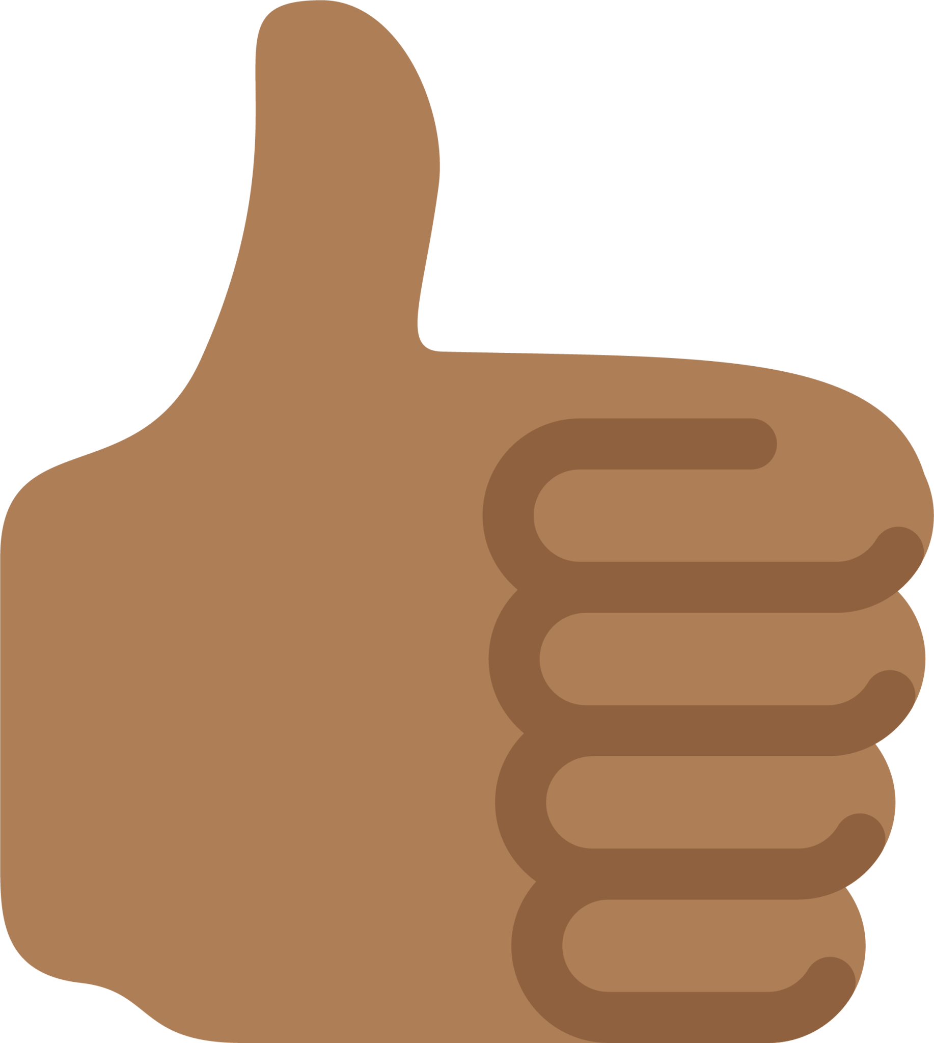 thumbs up sign tone 4 emoji