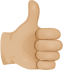 Thumbs up skin 2 emoji emoji