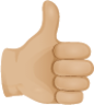 Thumbs up skin 2 emoji emoji